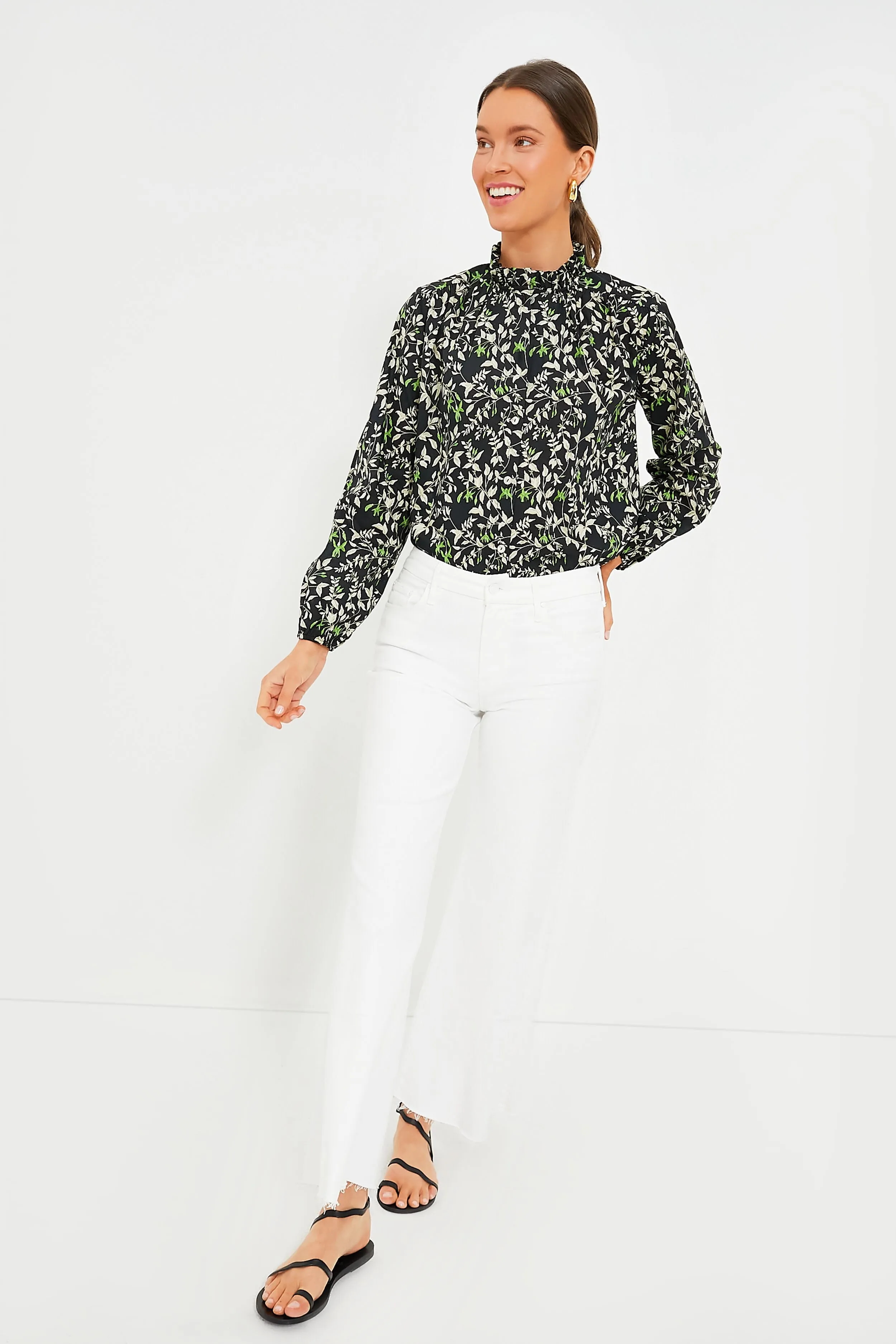 Verdant Iris Avalon Blouse