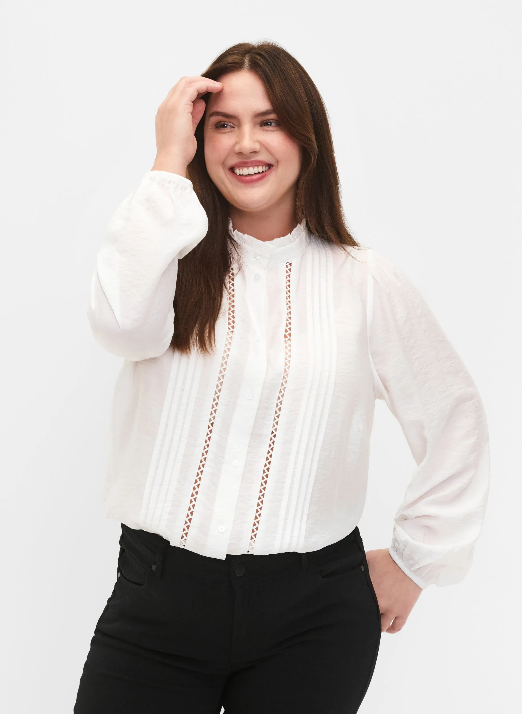 Zizzi Kam White Blouse